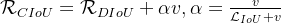gif.latex?%5Cmathcal%7BR%7D_%7BCIoU%7D%20%3D%20%5Cmathcal%7BR%7D_%7BDIoU%7D%20+%20%5Calpha%20v%2C%20%5Calpha%20%3D%20%5Cfrac%7Bv%7D%7B%5Cmathcal%7BL%7D_%7BIoU%7D%20+%20v%7D