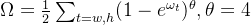 gif.latex?%5COmega%20%3D%20%5Cfrac%7B1%7D%7B2%7D%5Csum_%7Bt%3Dw%2Ch%7D%281%20-%20e%5E%7B%5Comega_t%7D%29%5E%7B%5Ctheta%7D%2C%5Ctheta%20%3D%204