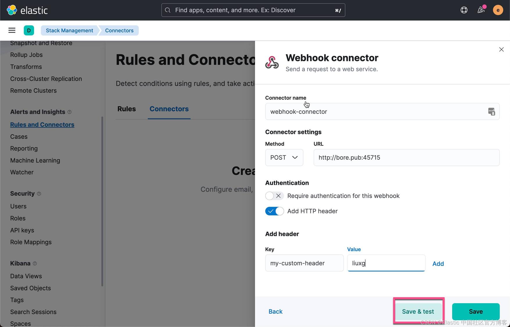 推荐|Kibana：创建一个 webhook alert - Elastic Stack 8.2