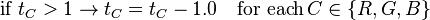 mbox{if } t_C > 1 
ightarrow t_C = t_C - 1.0 quad mbox{for each},C in {R,G,B}