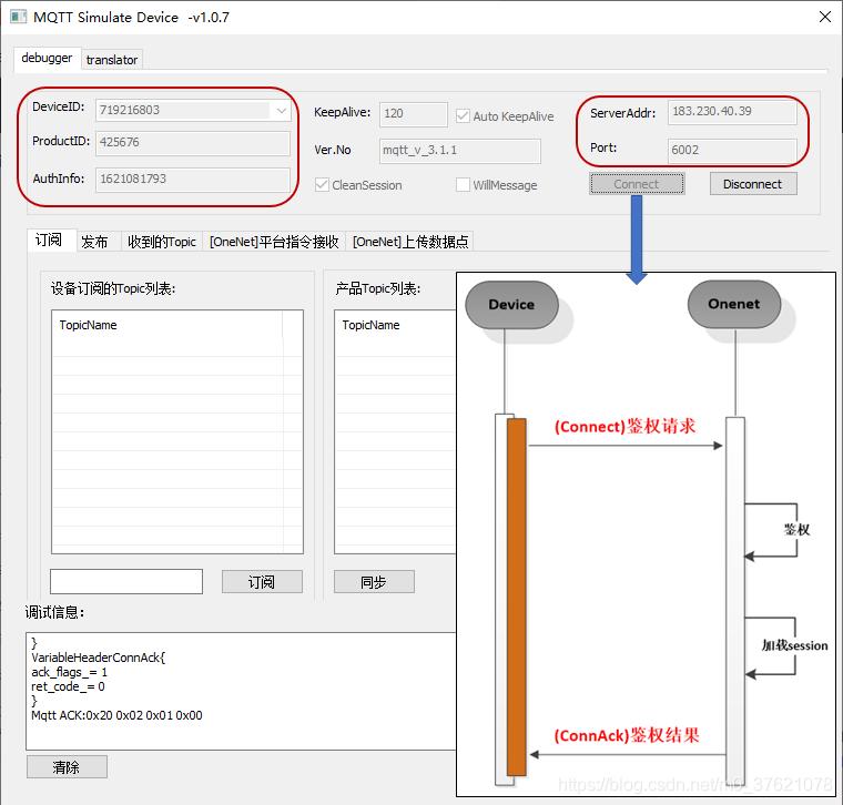 OneNET 设备模拟器接入云平台
