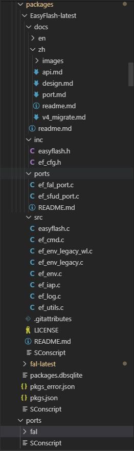 easyflash软件包目录结构N
