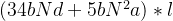 \left(34 b N d+5 b N^{2} a\right) * l