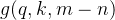 g(q,k,m-n)