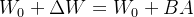 W_{0}+\Delta W=W_{0}+B A