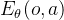 E_{\theta}(o, a)