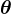 \boldsymbol{\theta}