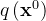 q\left(\mathbf{x}^{0}\right)