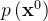 p\left(\mathbf{x}^{0}\right)