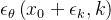 \epsilon_{\theta}\left(x_{0}+\epsilon_{k}, k\right)