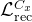 \mathcal{L}_{\mathrm{rec}}^{C_{x}}
