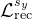 \mathcal{L}_{\mathrm{rec}}^{s_{y}}