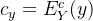 c_{y}=E_{Y}^{c}(y)