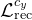 \mathcal{L}_{\mathrm{rec}}^{c_{y}}