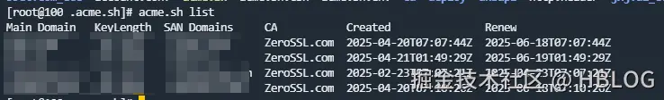 list
