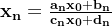 \mathbf{x_{n}=\frac{a_{n}x_{0}+b_{n}}{c_{n}x_{0}+d_{n}}}