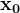 \mathbf{x_{0}}