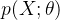 p(X;\theta )