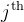 j^{\text {th }}