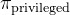 \pi_{\text {privileged }}