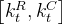 \left[k_{t}^{R}, k_{t}^{C}\right]