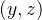 (y, z)