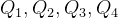 Q_1,Q_2,Q_3,Q_4