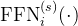 \mathrm{FFN}_{i}^{(s)}(\cdot)