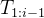T_{1: i-1}