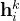 \mathbf{h}_{i}^{k}