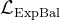 \mathcal{L}_{\text {ExpBal }}