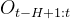 O_{t-H+1: t}