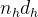 n_{h} d_{h}