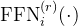 \mathrm{FFN}_{i}^{(r)}(\cdot)