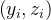 \left(y_{i}, z_{i}\right)