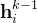 \mathbf{h}_{i}^{k-1}