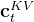 \mathbf{c}_{t}^{K V}