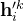 \mathbf{h}_{i}^{\prime k}