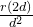 \frac{r(2d)}{d^2}
