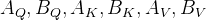 A_Q,B_Q,A_K,B_K,A_V,B_V