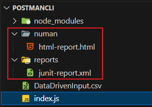 图 9.3 通过运行 npm 脚本实现两个不同类型报表插件 junit 和 htmlextra 的自定义导出